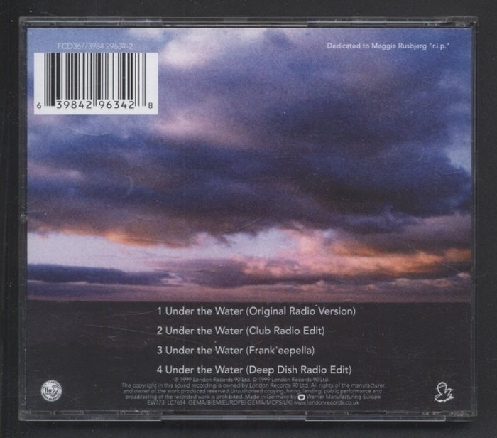Brother Brown Featuring Frank'ee - Under The Water (CD)