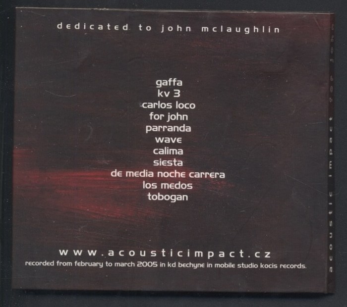 Acoustic Impact - For John (CD)