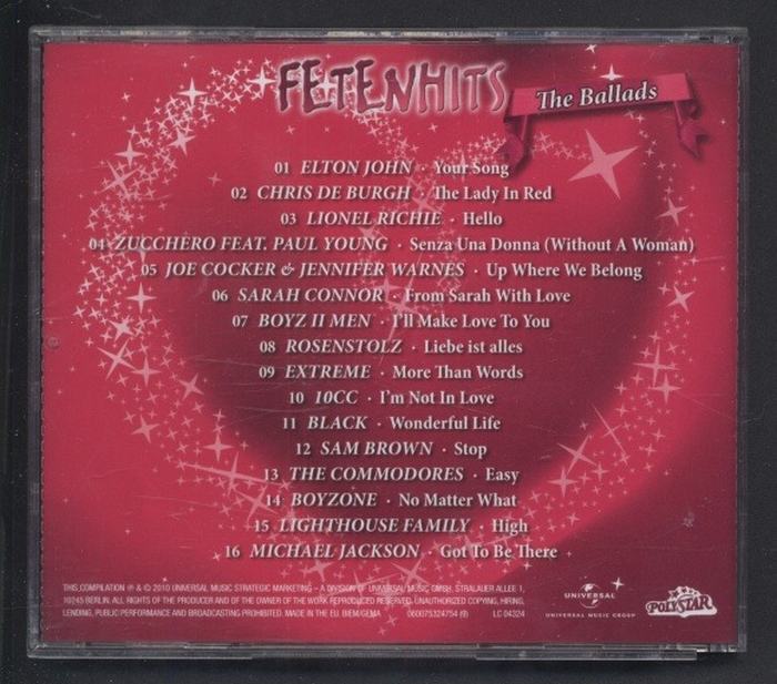Various - Fetenhits - The Ballads (CD)