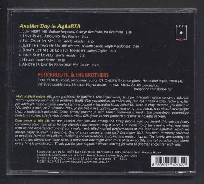 Petr Kroutil a His Brothers - Antoher Day In AghaRTA (CD)