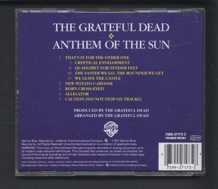 The Grateful Dead - Anthem Of The Sun (CD)