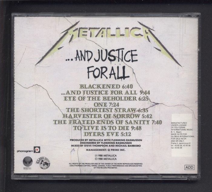 Metallica - ...And Justice For All (CD)