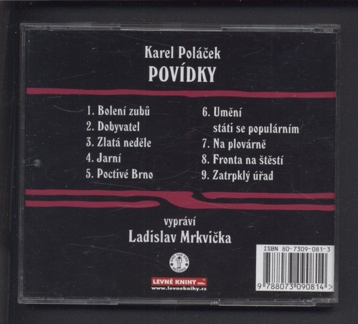 Karel Poláček - Povídky (vypráví Ladislav Mrkvička) (CD)
