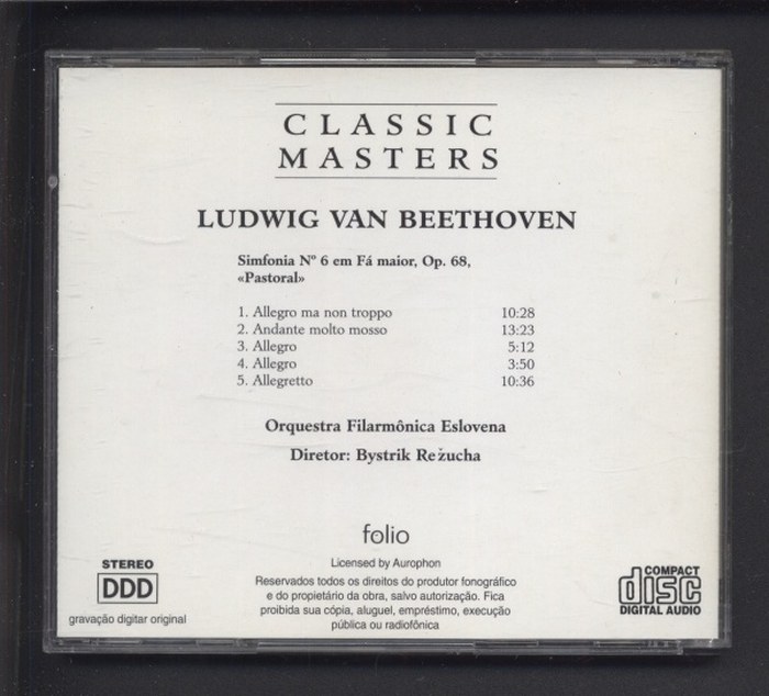 Ludwig van Beethooven - Simfonia No 6 em Fá maior, Op. 68 (CD)
