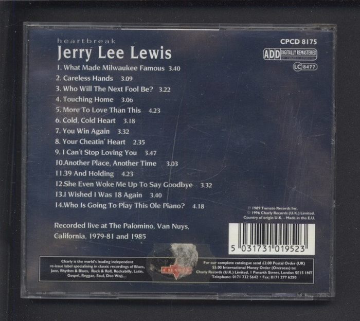 Jerry Lee Lewis - Heartbreak (CD)