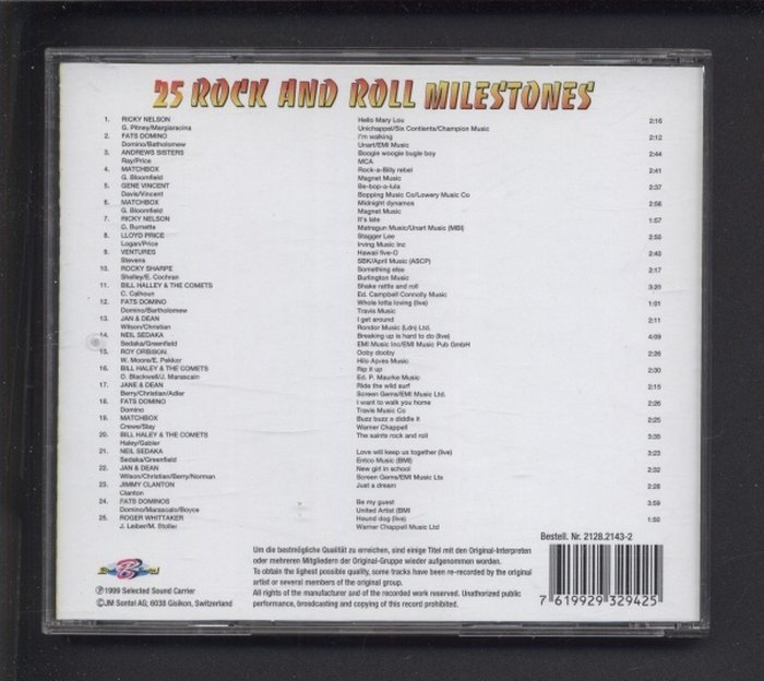 Various - 25 Rock And Roll Milestones Vol. 6 (CD)