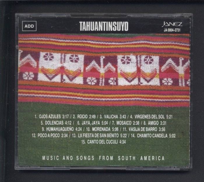 Tahuantinsuyo - Music And Songs From South America (CD)