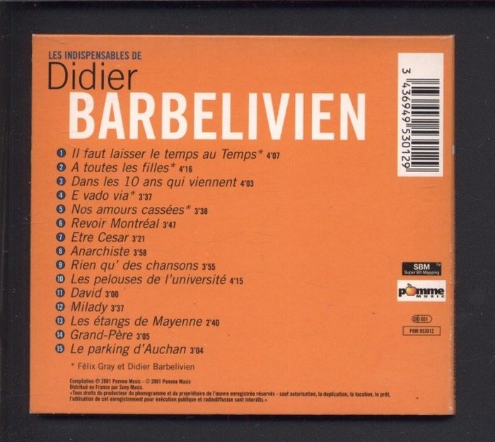 Didier Barbelivien - Les Indispensables (CD)