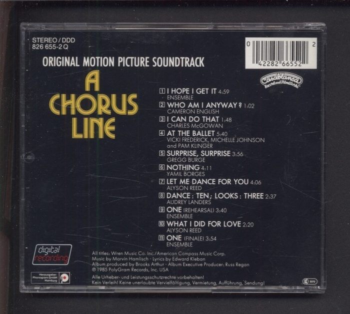 Various - A Chorus Line - Original Motion Picture Soundtrack (CD)
