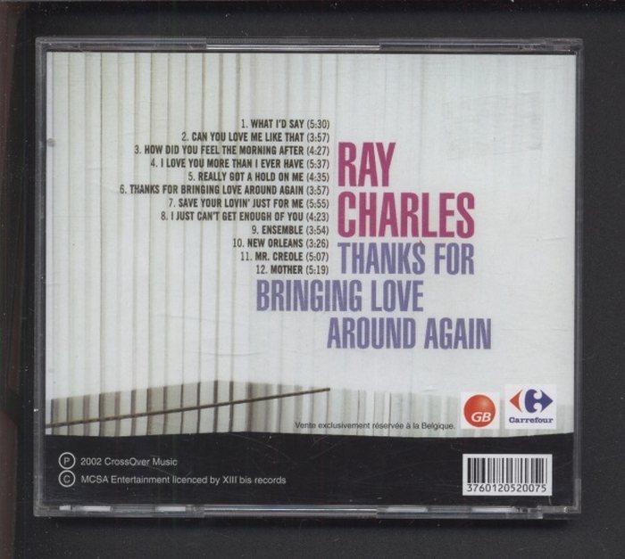 Ray Charles - Thanks For Bringing Love Around Again (CD)