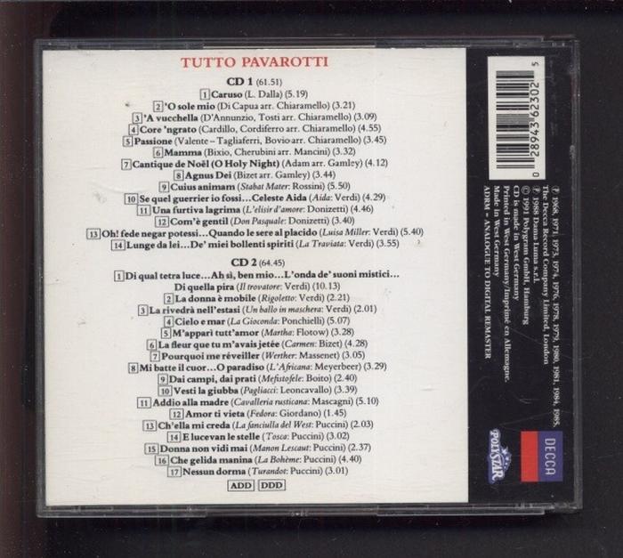 Pavarotti - Tutto Pavarotti (2CD)