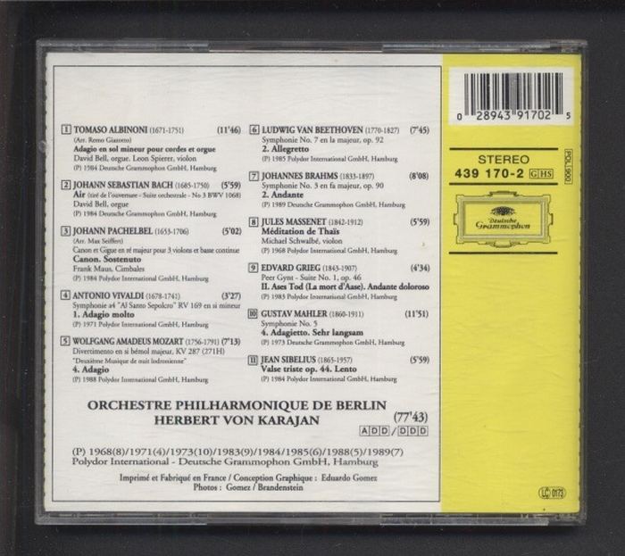 Herbert von Karajan - Adagio (CD)