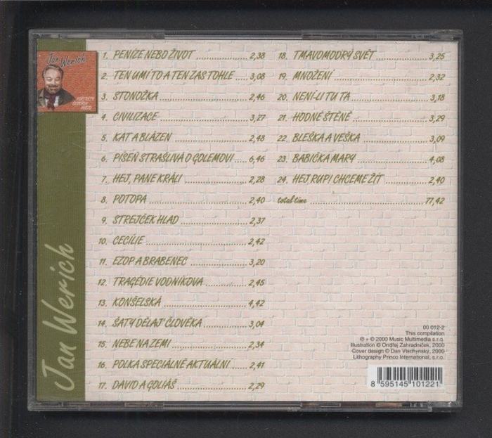 Jan Werich - Portréty českých hvězd (CD)