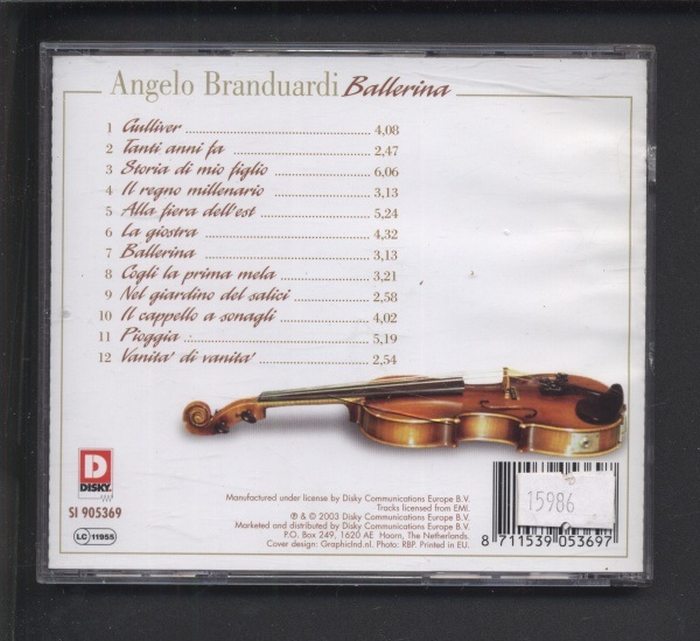 Angelo Branduardi - Ballerina (CD)