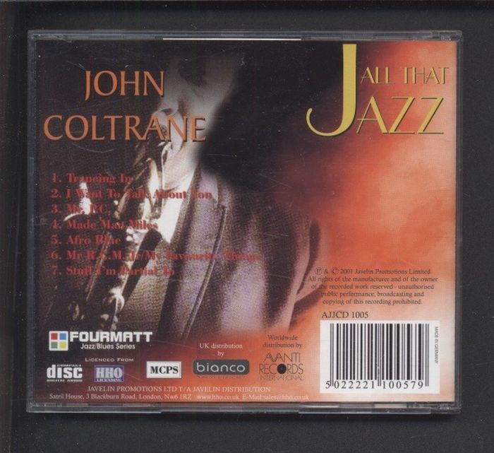John Coltrane - The Best Of John Coltrane - All That Jazz (CD)