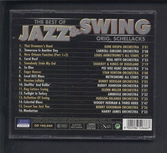 Various - The Best of Jazz  a  Swing (CD)
