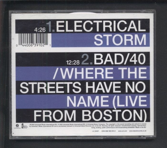 U2 - Electrical Storm (CD-single)