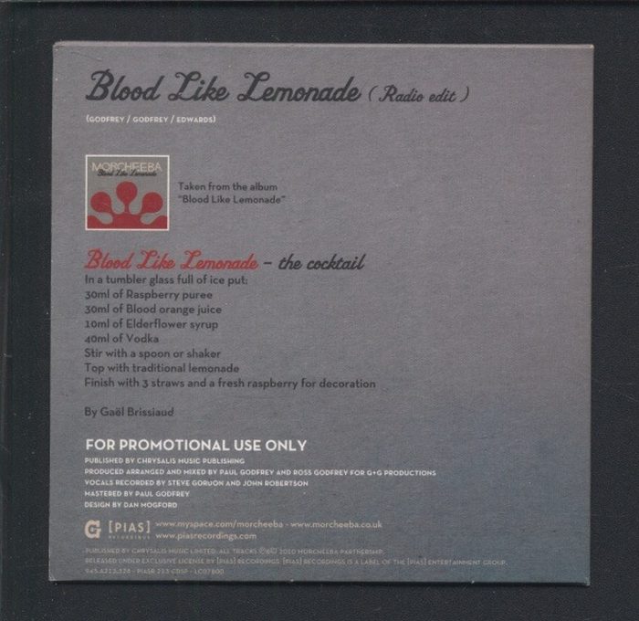 Morcheeba - Blood Like Lemonade (CD-single)
