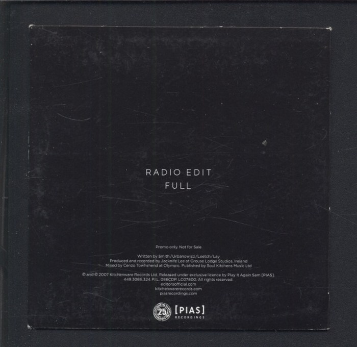 Editors - Smokers Outside The Hospital Doors (CD-single)