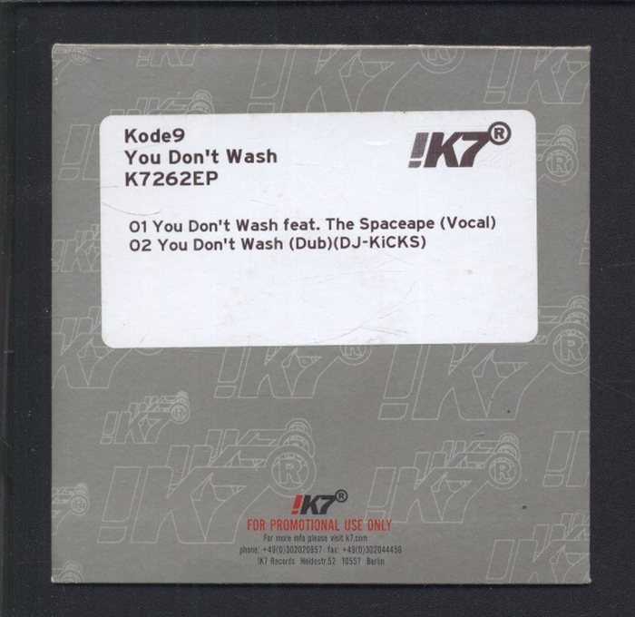 Kode9 - You Don't Wash (CD-single)