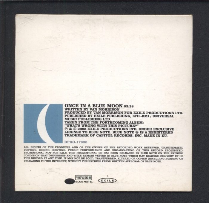Van Morrison - Once In A Blue Moon (CD-single)