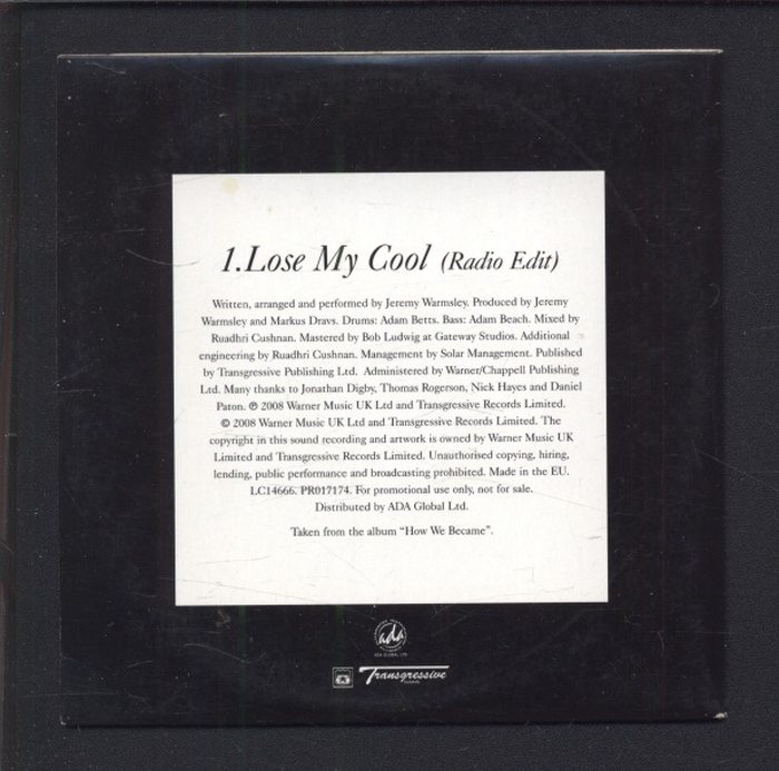 Jeremy Warmsley - Lose My Cool (CD-single)