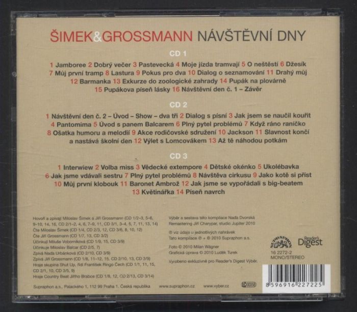 Šimek  a  Grossmann - Návštěvní dny (3CD)