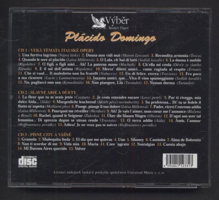 Plácido Domingo - Zlaté hlasy (3CD)