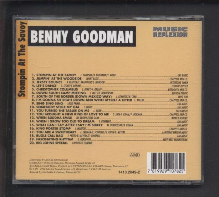 Benny Goodman - Stompin At The Savoy (CD)