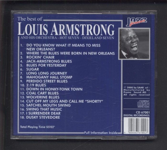 Louis Armstrong - The Best of Louis Armstrong (CD)