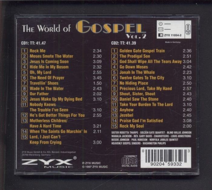 Various - The World Of Gospel Vol. 2 (CD)