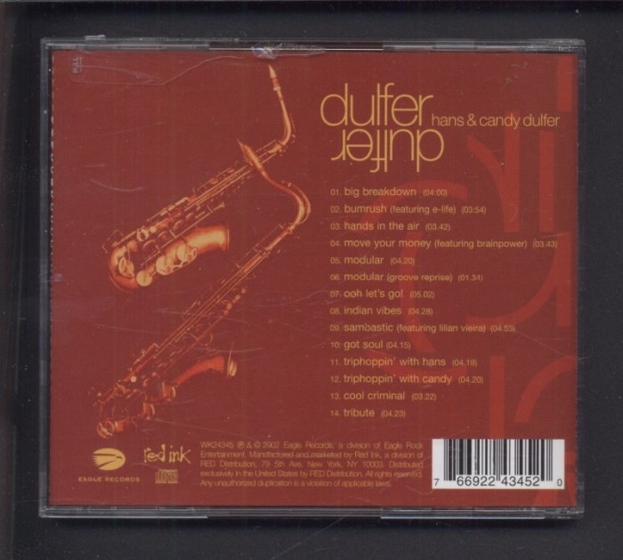 Hans a Candy Dulfer - Dulfer a Dulfer (CD)