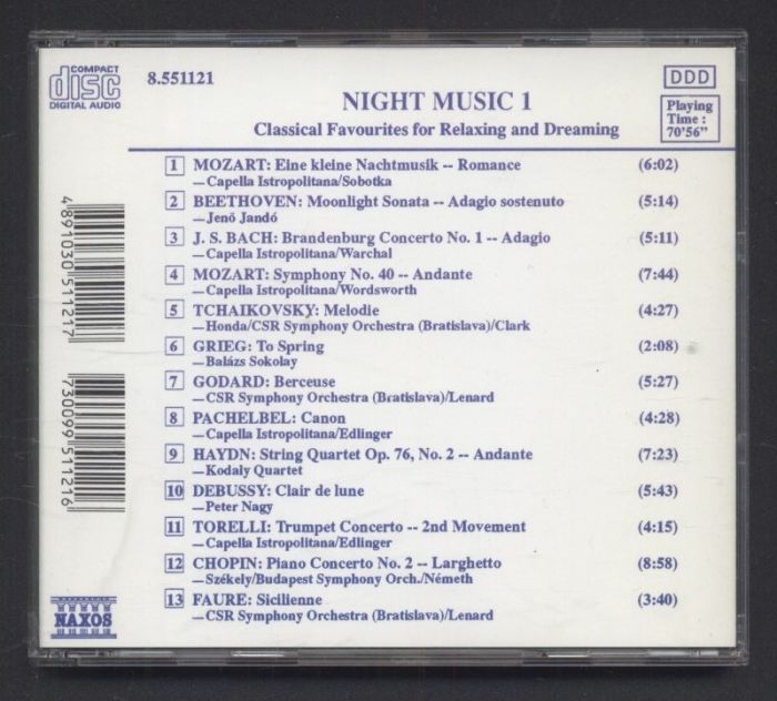 Various - Night Music 1 (CD)