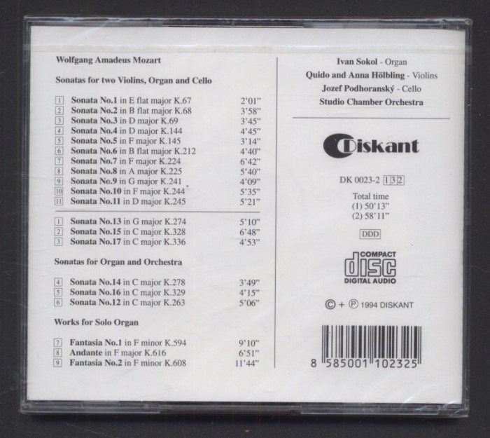 Wolfgang Amadeus Mozart - Mozart Church Sonatas (2CD)