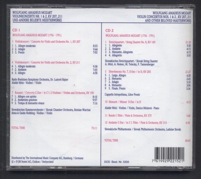 The Best Of World Classics Vol. 1 - Wolfgang Amadeus Mozart (8CD)