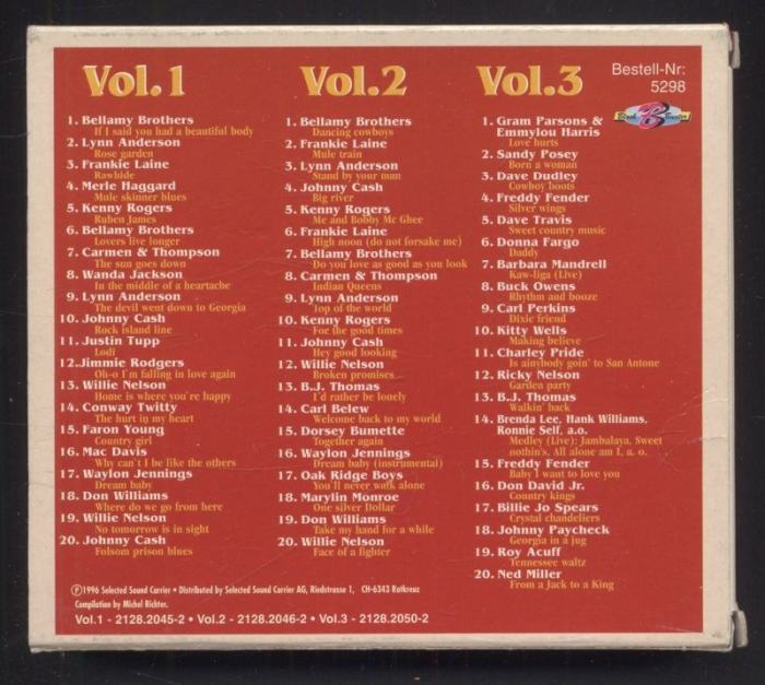 Various – Country Gold Vol. 1,2,3 - 60 Hits (3CD)
