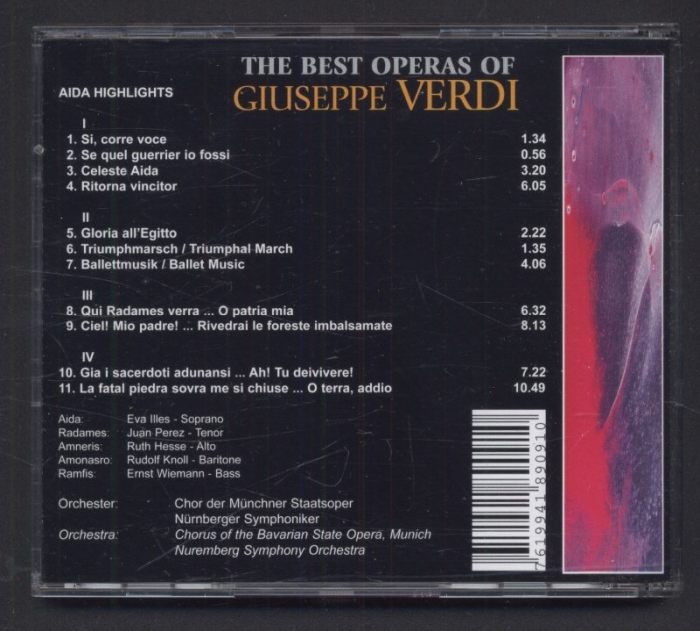 Giuseppe Verdi - The Best Operas Of Giuseppe Verdi 4 CD