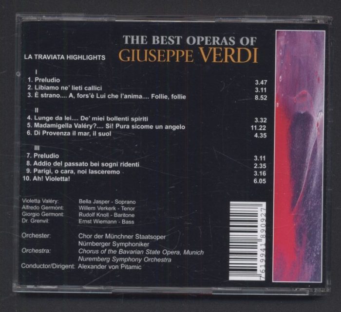 Giuseppe Verdi - The Best Operas Of Giuseppe Verdi 4 CD