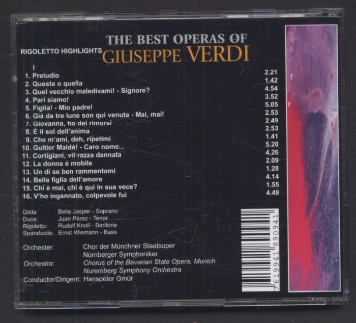 Giuseppe Verdi - The Best Operas Of Giuseppe Verdi 4 CD