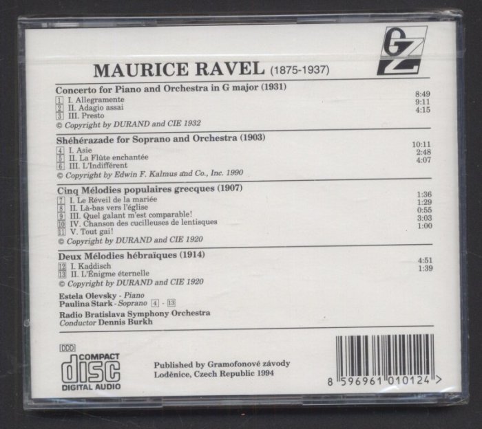 Maurice Ravel - Maurice Ravel (CD)