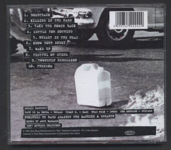 Rage Against The Machine – Rage Against The (CD)