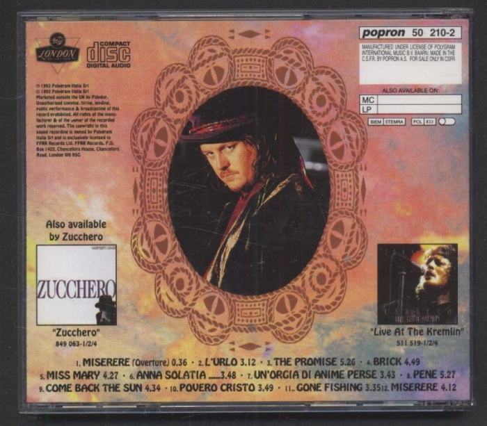 Zucchero - Miserere (CD)