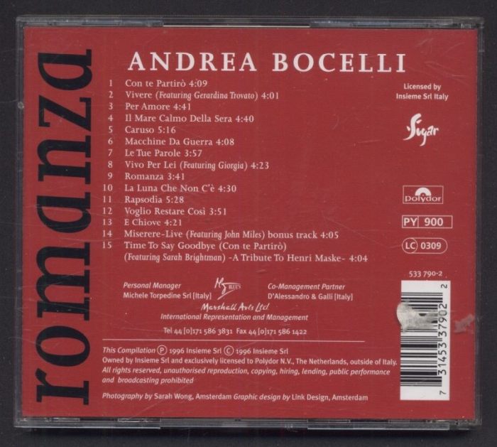 Andrea Bocelli - Romanza (CD)