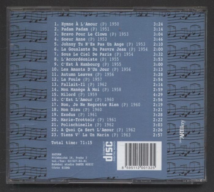 Edith Piaf - The Best of - Volume 1 (CD)
