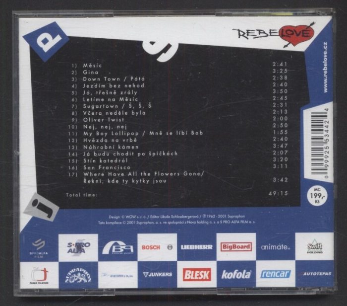 Various - Rebelové (Písničkový retrofilm z let šedesátých) (CD)