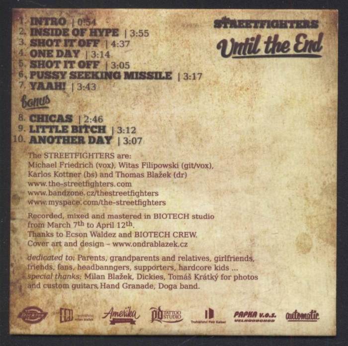 The Streetfighters - Until The End (CD)