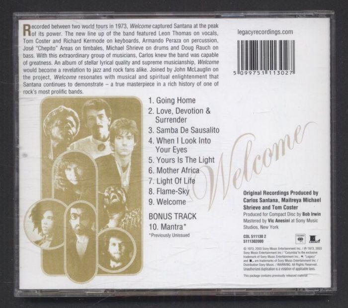 Santana - Welcome (CD)