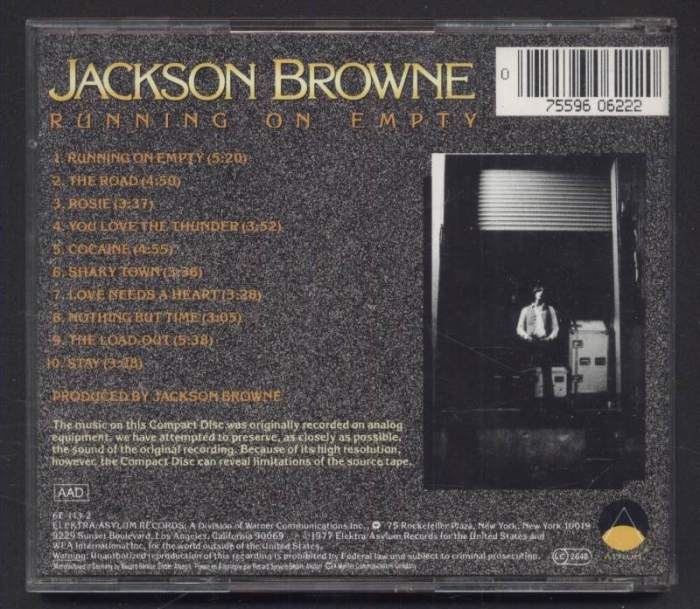 Jackson Browne - Running On Empty (CD)