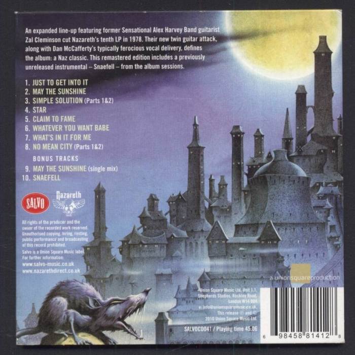 Nazareth - No Mean City (CD)