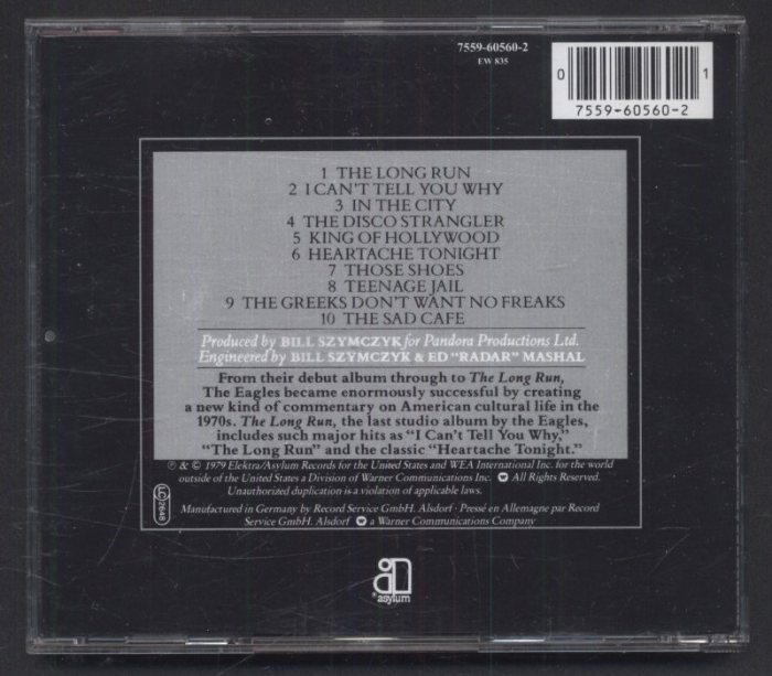 Eagles - The Long Run (CD)